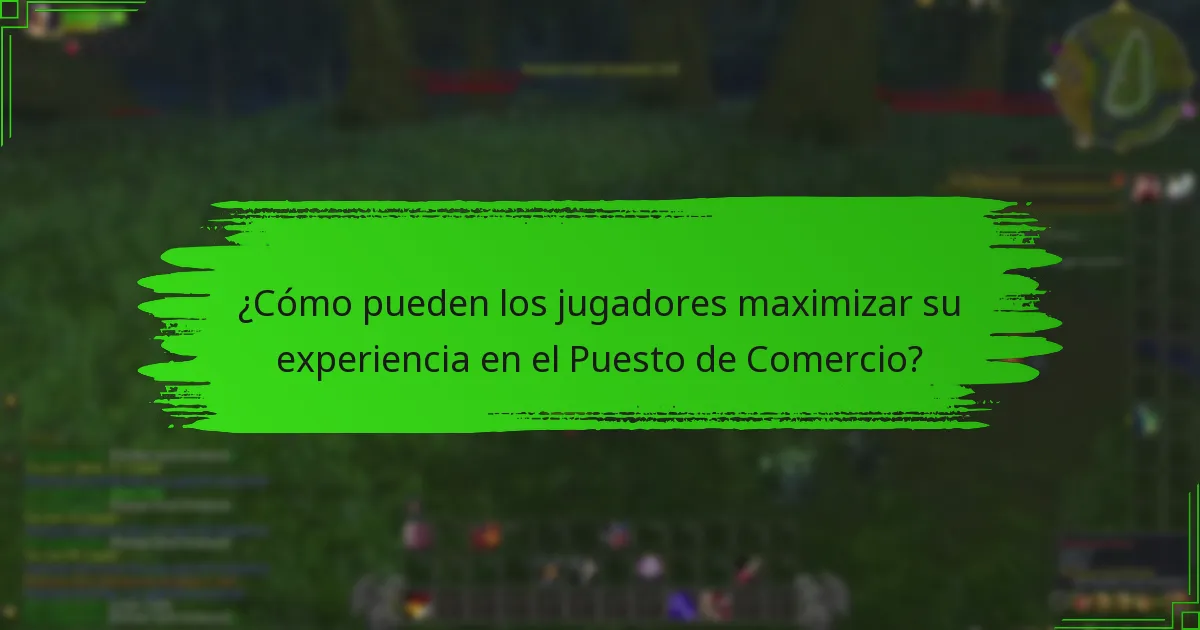 ¿Qué eventos especiales están asociados con el Puesto de Comercio?