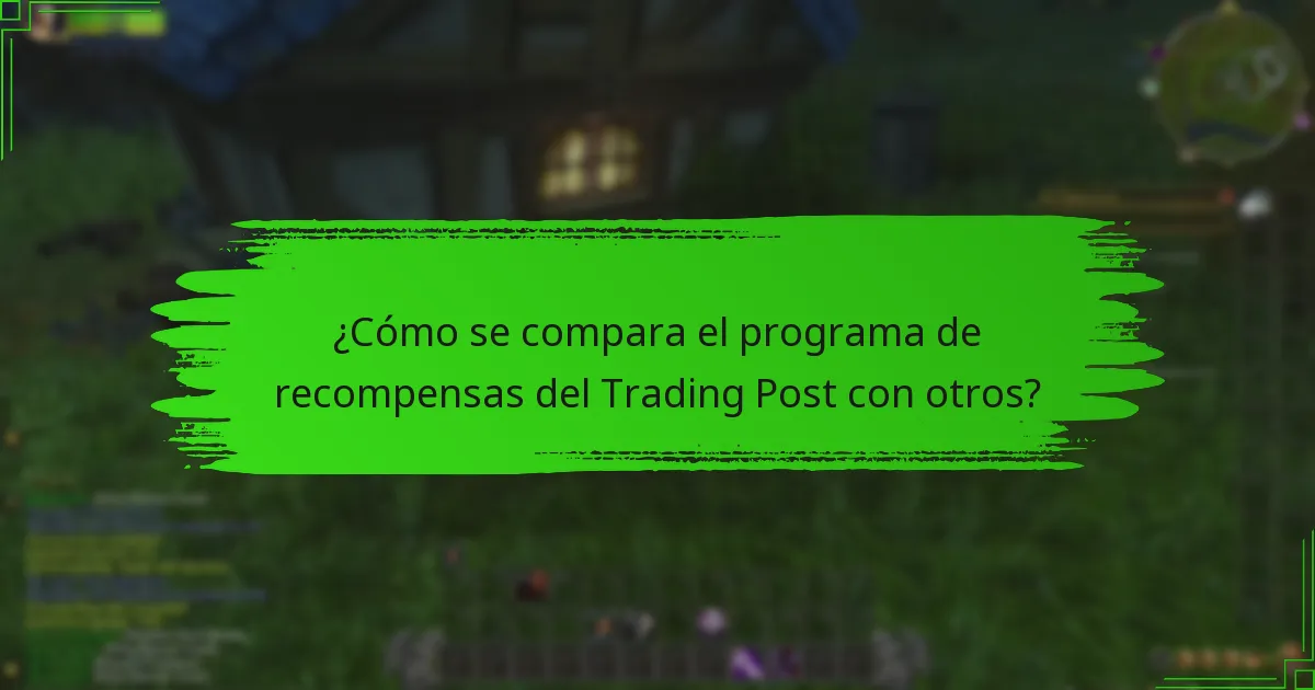 ¿Cuáles son los diferentes niveles de recompensa en el Trading Post?