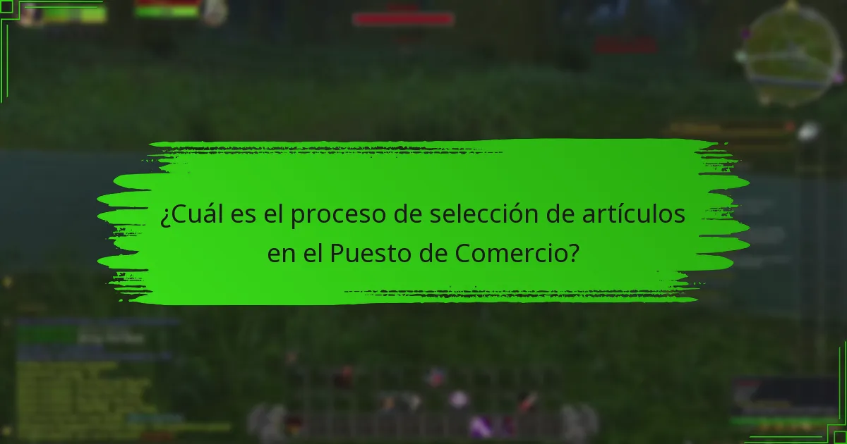 ¿Cómo puedo verificar la disponibilidad de artículos en el Puesto de Comercio?