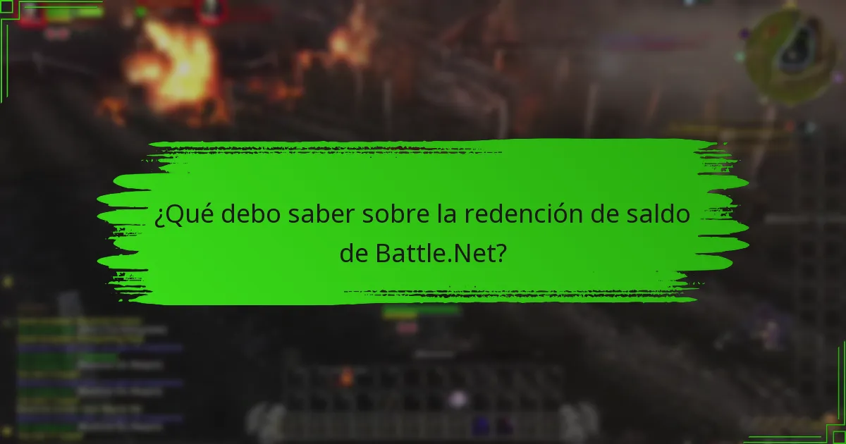 ¿Qué debo saber sobre la redención de saldo de Battle.Net?